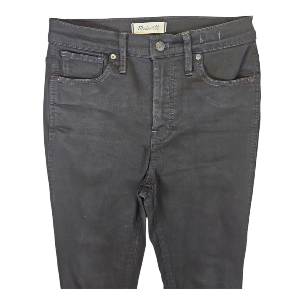 Madewell Jean Black 10" High-Rise Skinny Stretch Denim Size 28 - Picture 5 of 13